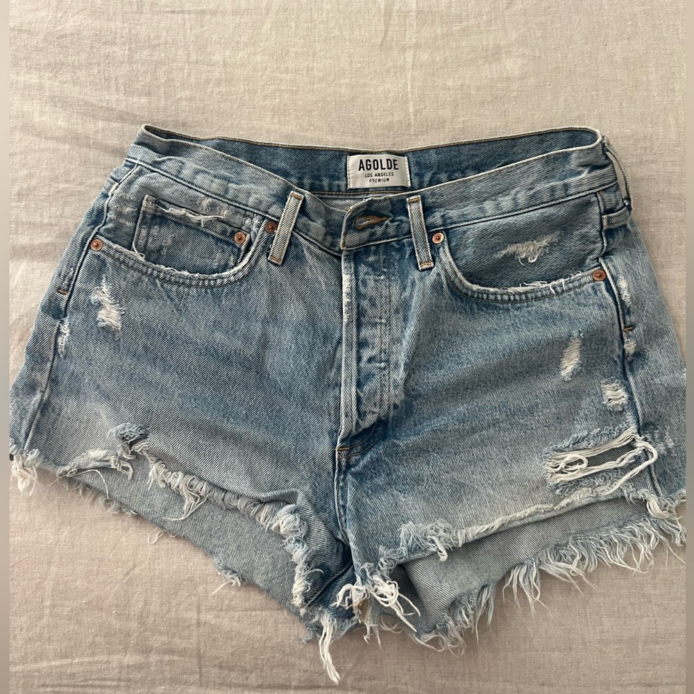 Agolde Parker Denim Shorts